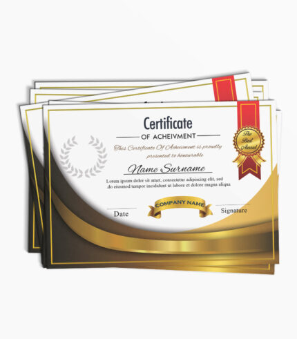 3002 - Custom Certificate Design 02
